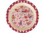 Piatto Piano Per Bambini In Melamina Rice - Super Hero Rosso 350 Ml