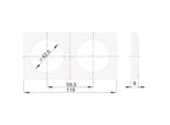 Berker 918262510 Telaio A 2 Ingressi Nero, Lucido Integro Flow
