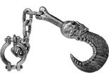 Atosa Halloween Gancio Decorazione 72 Cm Argento Argento Taglia Unica