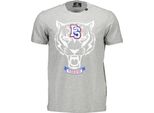 Plein Sport T-Shirt Da Uomo In Tessuto Grigio SF9562 - Taglia: 2XL