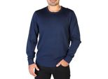 Calvin Klein - Maglia Girocollo In Merino Blu - S