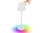 Velamp Lampada Da Tavolo Rgb Ricaricabile TL1908-W Con Interruttore A Sfioramento