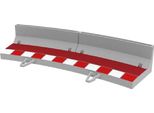 Scalextric Recinzione Curva Per Esterni 4 Unità Rosso Rosso Taglia Unica