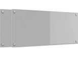 Vidaxl Alzatina Per Cucina 2 Pezzi Grigio Chiaro 90 X 40 Cm Vetro Temperato