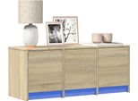 Syfax™ Mobile Porta Tv Con Led Rovere Sonoma 97X34X40 Cm In Truciolato
