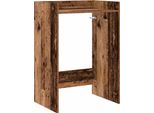 Syfax™ Mobiletto Per Lavatrice Legno Vecchio 67,5 X 48 X 97 Cm