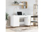 Vidaxl Scrivania Bianca 140X50X75 Cm In Legno - Scrivania - Scrivania - Scrivania Per Ufficio - Scrivania Per Computer