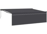 Vidaxl Tenda Da Sole Retrattile Antracite 450 X 300 Cm
