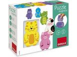 Jumbo Spiele Goula Puzzle Magnetico In Legno Con Animali, Puzzle In Legno, Puzzle Per Bambini, Gioco Di Posa, Giocattolo In Legno, 55234