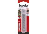 Lame A Scatto Kwb 18 Mm 023395 (10 Lame Di Ricambio Per Coltelli Da Taglio, Bordo Extra Affilato)