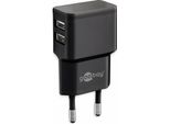 Goobay | Usb Tipo A A 4 Pin | Europlug (Alimentazione Cee 7/16) | Nero | 12 Watt