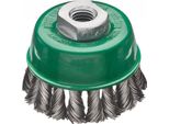 Spazzola A Tazza D.65Mm M14 Spessore Del Filo 0,5Mm Va 12500Min-¹ Lessmann