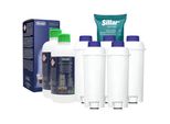 Set Di Manutenzione Delonghi Per Macchine Da Caffè Automatiche – 2× Ecodecalk Decalcificante + 5× Sillar Filtro Per L'acqua DLSC002 / SER3017