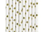Cannucce Di Carta Oro 19,5 Cm 10 Pz