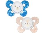 Chicco Physioforma Comfort Succhietto 6-16 Mesi, 2 Pezzi, Succhietto Con Tettarella In Silicone, Supporta La Respirazione Fisiologica E Favorisce Il Corretto Sviluppo Orale, Vari Colori