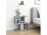The Living Store Comodini 2 Pz. Grigio Cemento 50X30X51,5 Cm Materiale A Base Di Legno