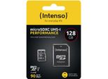Intenso - Scheda Di Memoria Flash (Adattatore Sd Incluso) - 128 Gb - UHS-I U1 / Class10 - Microsdxc UHS-I