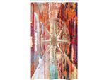 Abakuhaus Marine Life Tenda Da Doccia Stretta, Europa Venezia Città, Set Decorativo Per Bagno In Tessuto Con Ganci, 120 X 180 Cm, Multicolore