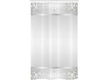 Abakuhaus Tenda Da Doccia Grigia Stretta, Decorazioni Rococò, Set Decorativo Per Bagno In Tessuto Con Ganci, 120 X 180 Cm, Grigio Chiaro E Grigio