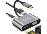 Adattatore Hub USB-C 4W1 Hdmi 4K Vga Usb Zenwire