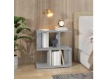 The Living Store Comodino Grigio Sonoma 50X30X51,5 Cm Materiale A Base Di Legno