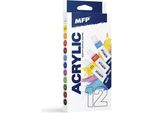 Colori Acrilici 12 Colori 12 Ml 6300391