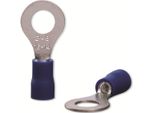 Quadrios 22C448 Capocorda Ad Anello Sezione (Max.)=2,5 Mm² Foro-Ø=6,5 Mm Parzialmente Isolato Blu 1 Set (22C448)
