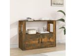 The Living Store Credenza Rovere Fumé 80X30X60 Cm Materiale Legno