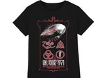 Led Zeppelin - Maglietta "Uk Tour 1971"" Per Uomo/Donna Unisex PH1436 (S) (Nero)"