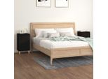 The Living Store Comodini 2 Pz. Neri 40X35X70 Cm In Materiale Ligneo