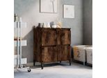 The Living Store Credenza Rovere Fumé 60X35X70 Cm Materiale Legno