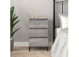 Vidaxl Comodino Grigio Sonoma 40X35X70 Cm Materiale A Base Di Legno - Comodino - Comodini - Armadio - Comodino