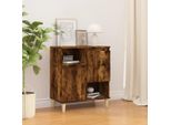 The Living Store Credenza Rovere Fumé 60X35X70 Cm Materiale Legno