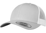 Flexfit - Cappello Trucker "Retro"" Per Uomo/Donna Unisex RW8984 (Taglia Unica) (Argento/Bianco)"