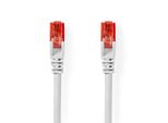 Cavo Di Rete CAT6 | RJ45 Maschio | RJ45 Maschio | U/Utp | 0,25 M | Rotondo | Pvc | Bianco | Etichetta