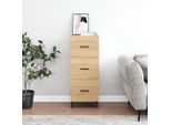 The Living Store Credenza Rovere Sonoma 34,5X34X90 Cm Materiale In Legno