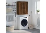 The Living Store Armadio A Muro Effetto Rovere Marrone 69,5X34X90 Cm Materiale Legno