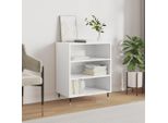 The Living Store Madia Bianca 57X35X70 Cm Materiale A Base Di Legno
