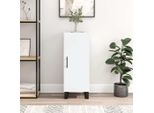The Living Store Credenza Bianca 34,5X34X90 Cm Materiale A Base Di Legno