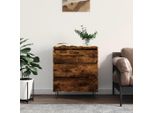 The Living Store Credenza Rovere Fumé 60X35X70 Cm Materiale Legno