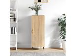 The Living Store Credenza Rovere Sonoma 34,5X34X90 Cm Materiale In Legno