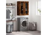 The Living Store Armadio A Muro Rovere Fumé 69,5X34X90 Cm