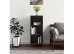 The Living Store Credenza Nera 34,5X32,5X90 Cm Materiale A Base Di Legno