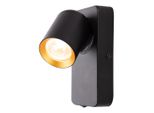 Lampada Da Parete Orientabile Con Interruttore On/Off Nero Andy 1Xgu10 10W Milagro