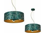 Milagro Ziggy MLP7580 Oro / Verde Bottiglia Lampadario A Sospensione