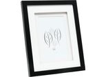Deknudt S65KK2 Schwarz 13X13 Holz Doppeltes Passepartout