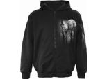Spiral Direct - Felpa Con Cappuccio Con Zip A Tutta Lunghezza Per Uomo/Donna Unisex HE2936 (L) (Nero)