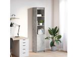 Vidaxl Highboard Grigio Cemento 37,5X35X180 Cm Materiale A Base Di Legno