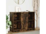 Vidaxl Credenza Con Cassetto In Rovere Fumé 101X35X76 Cm Materiale A Base Di Legno