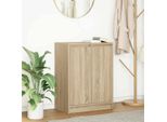 Vidaxl Credenza Rovere Sonoma 57X34X76 Cm Materiale A Base Di Legno